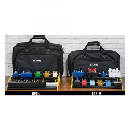 NUX NPB-L Bumblebee Large Pedalboard (Profesyonel - Geniş Kurulum) | Havacılık Sınıfı Alüminyum Şasi, Çift Katlı Tasarım, Kablo Yönetim Kanalları, Taşıma Çantası Dahil | Ölçüler: 445 x 320 x 90 mm
