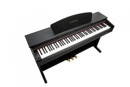 Kurzweil M90-SR Dijital Piyano - Gülağacı (Orta Seviye - Konsol Tipi) | 88 Tuş Tam Ağırlıklı Çekiç Aksiyonu (Hammer Action), 64 Polifoni, Dahili 2-Kanal Kayıt Sistemi | Ölçüler: 1380 x 420 x 815 mm