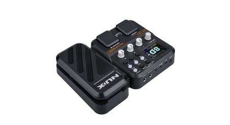 NUX MG-101 Gitar Efekt Prosesörü (Başlangıç - Çoklu Efekt Ünitesi) | Dahili Akort Cihazı, Metronom ve Drum Machine, Kompakt Tasarım, Pil ile Çalışabilme Özelliği | Ölçüler: 227 x 155 x 70 mm