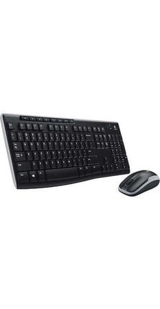Logitech MK270 Kablosuz Klavye Set Mm Q Tr Siyah