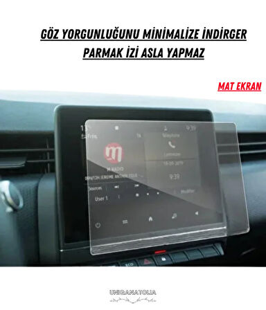 Clio 5 Easy Link 2023-2024 Navigasyon ve Multimedya Uyumlu Mat Ekran Koruyucu