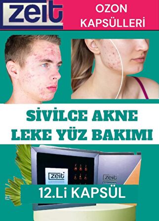 Sivilce Akne Kurutucu Sivilce İzi Kremi Etkili Doğal Nemlendirici Aktif Ozon Kapsülleri 12 Ad