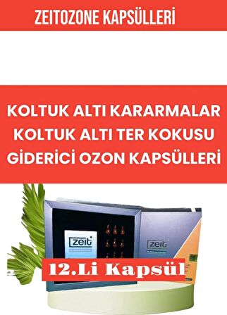 Koltuk Altı Beyazlatıcı Terleme Önleyici Krem Kararma Karşıtı Doğal Aktif Ozon Kapsülleri 12 Ad