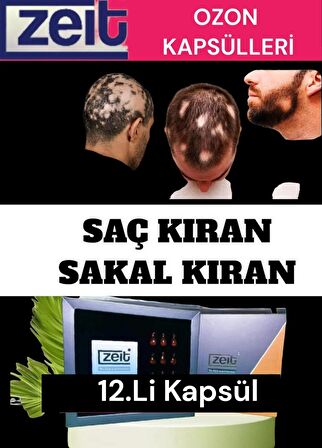 Saç Bakım Yağı Serumu Saç ve Sakal Kıran Hızlı Saç Çıkartıcı Doğal Aktif Ozon Kapsülleri 12 Ad