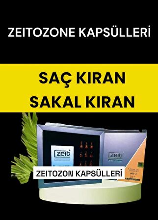 Saç Bakım Yağı Serumu Saç ve Sakal Kıran Hızlı Saç Çıkartıcı Doğal Aktif Ozon Kapsülleri 12 Ad