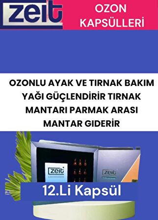 Ayak Bakım Kremi Ayak Yanmaları Ve Tırnak Mantarı Karşıtı Aktif Ozon Kapsülleri 12 Ad.