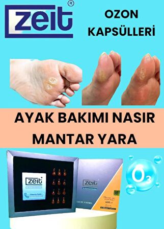 Ayak Bakım Kremi Nasır Sökücü Yumaşatıcı Mantar Karşıtı Doğal Ozon yağı Kapsülleri 12 Lİ