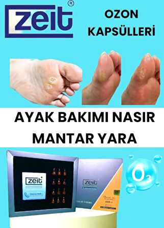 Ayak Bakım Kremi Nasır Sökücü Yumaşatıcı Mantar Karşıtı Doğal Ozon yağı Kapsülleri 12 Lİ