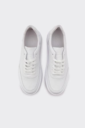 Hakiki Deri Bağcıklı Erkek Sneaker