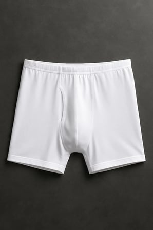 Erkek %100 Pamuklu Beyaz Uzun Paçalı 2'li Boxer Külot Q2İ1K2L5KK.2L