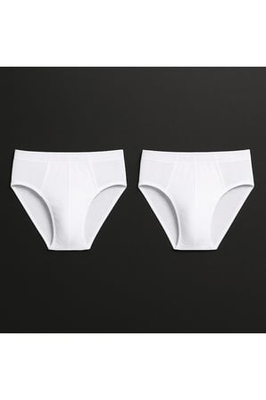 Erkek %100 Pamuklu 2'li Slip Külot Q2İ1K2L6KK.2L