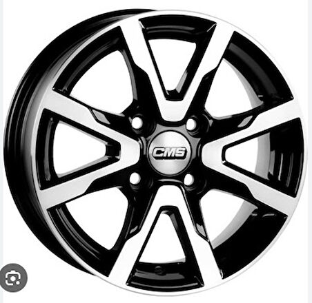 4*108*14*6.0 ET15 CH67.2 CMS-1010 GLOSSY BLACK DIAMOND