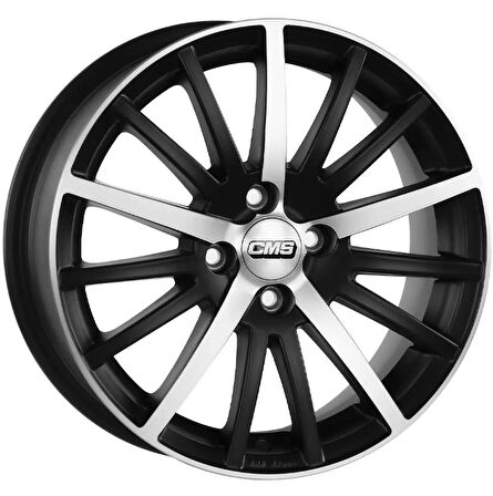 4*100*15*6.5 ET35 CH67.1 BLACK MAT DIAMOND