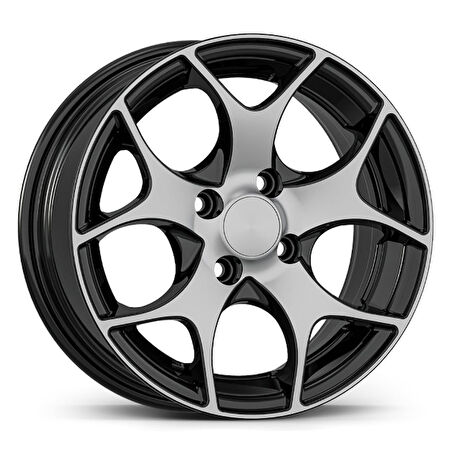 4*108*14*6.0 ET35 CH63.4 GLOSS BLACK DIAMOND