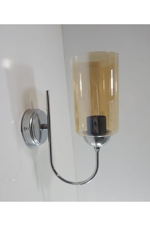 Krom Bal Boru Camlı Aplik