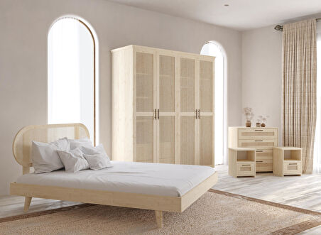 Padova Vernik Hazeran Yatak Odası Seti