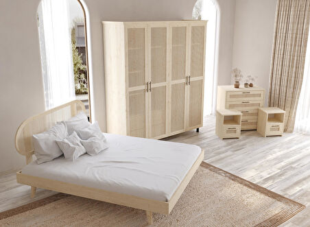 Padova Vernik Hazeran Yatak Odası Seti