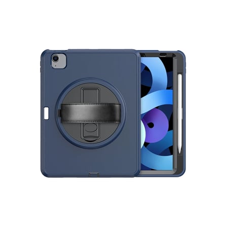Apple iPad 2025 10.9 10.Nesil (A16) Kılıf Hand Strap Tablet Kılıfı - Lacivert