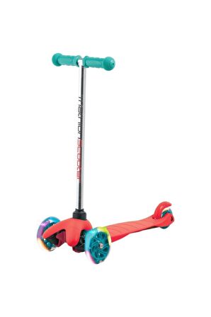 Dn 80000 Renkli Işıklı Scooter Kırmızı Mavi