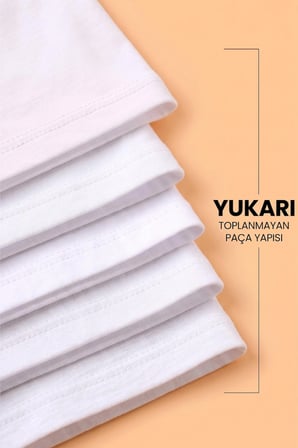 Öts Kız Çocuk 5’li Pamuklu Boxer Pembe Uzun Premium Günlük Kullanım (8254-5)