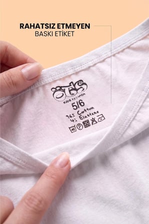 Öts Kız Çocuk 5’li Pamuklu Boxer Pembe Uzun Premium Günlük Kullanım (8254-5)