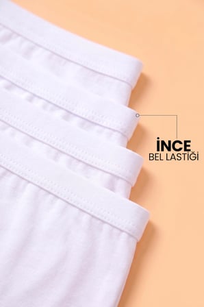 Öts Kız Çocuk 5’li Pamuklu Boxer Pembe Uzun Premium Günlük Kullanım (8254-5)