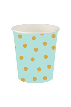 MİNT YEŞİL GOLD PUANLI BARDAK 8'Lİ