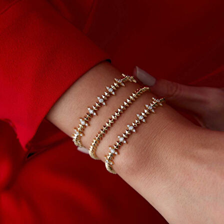 Tamtur Taşlı Bombe Shuriken Bileklik