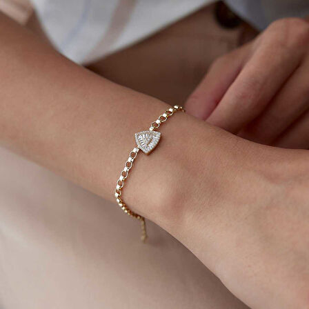 Bagetli Triangle Bileklik