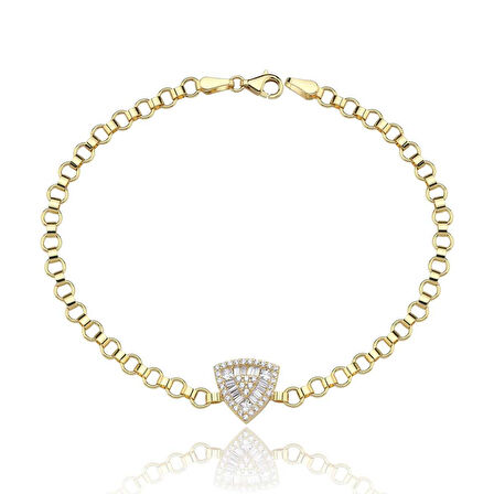 Bagetli Triangle Bileklik