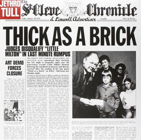 Jethro Tull -Thick As A Brick (2 LP) Plak 