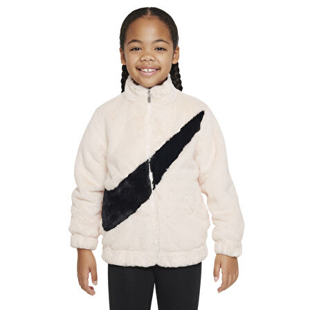 Nike Bıg Swoosh Faux Fur Ceket