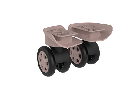 Keo-Plus PP Valiz Tekerleği Sağ ve Sol Pudra Renk