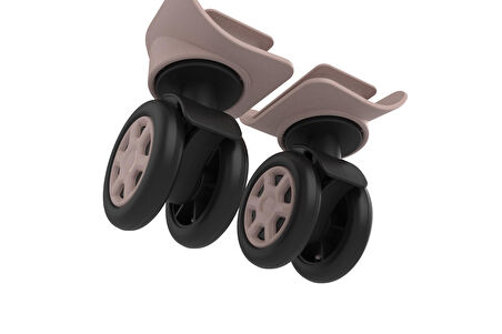 Keo-Plus PP Valiz Tekerleği Sağ ve Sol Pudra Renk