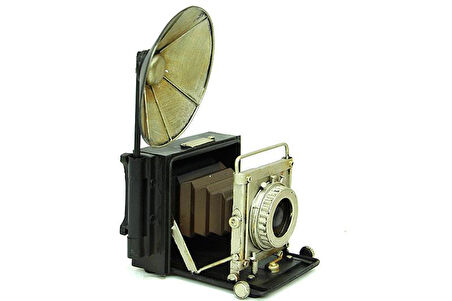 Dekoratif Metal Fotoğraf Makinesi Biblo Vintage Hediyelik