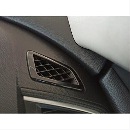 Honda Civic Fc5 2016-2020 Uyumlu Üst Hava Menfez Kaplama 2 Parça Piano Black