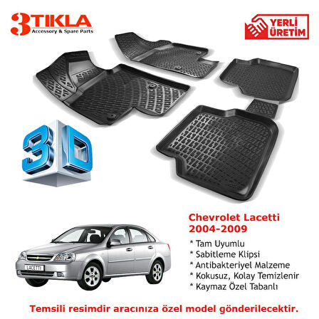 Chevrolet Lacetti 2004-2009 Premium 3D Havuzlu Paspas Seti