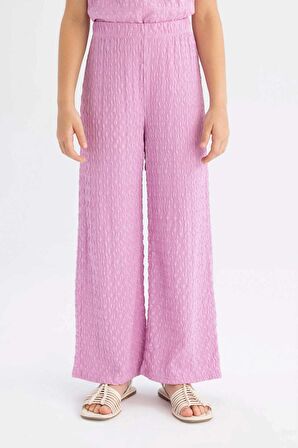 DeFacto Kız Çocuk Wide Leg Geniş Bol Paça Bürümcük Pantolon C5327A824SMPN451