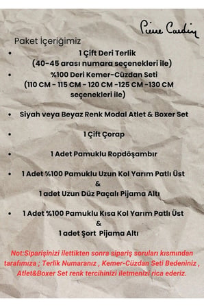 Erkek Lisanslı Kutulu Siyah 7'li Damat Çeyiz Seti