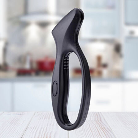 Evyora® Kolay Tutuş Saplı Paslanmaz Çelik Manuel Bıçak Bileme Aleti