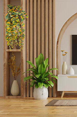 Yapay Çiçek Sarkan Lüx Okaliptus Sonbahar Rengi Yapay Sarmaşık 60*25cm