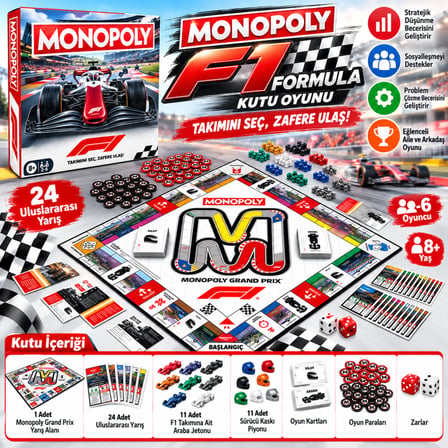 Monopoly F1 Formula Kutu Oyunu