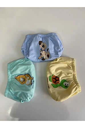 Poope's 3'lü Erkek Bebek Alıştırma Külodu Bebek Tuvalet Eğitimi