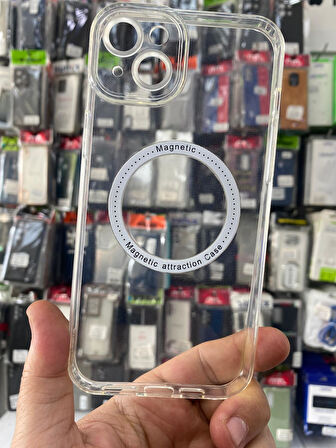 İPHONE 12 PRO UYUMLU MAGNETİC ŞEFFAF YUMUŞAK KILIF