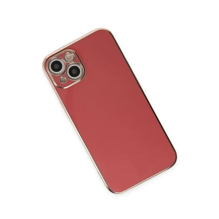 Apple iPhone 15 Kılıf Volet Silikon - Kırmızı