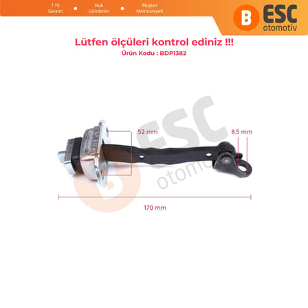 Toyota Camry MK6 V5 XV50 XV55 2011-2019 6861033091 İçin Ön Sağ veya Sol Kapı Gergisi