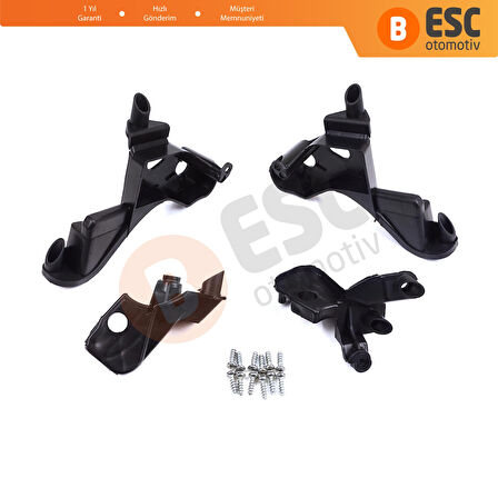 Citroen C4 MK2 B7 NC 2009-2018 DS4 MK1 NX 2010-2015 6212H1 İçin Sağ Sol Ön Far Ayak Tamir Seti