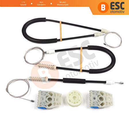 VW Passat B7 362 365 2010-2014 CC A32 A33 2011-2020 İçin Elektrikli Ön Sağ Cam Kriko Tamir Seti