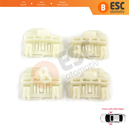 Pontiac Grand Am Sunfire Oldsmobile Alero Cutlass 6 Cavalier İçin Ön Sağ Sol Cam Kriko Kılavuz Klips