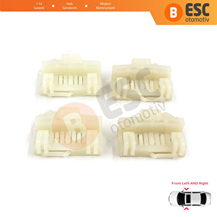 Pontiac Grand Am Sunfire Oldsmobile Alero Cutlass 6 Cavalier İçin Ön Sağ Sol Cam Kriko Kılavuz Klips